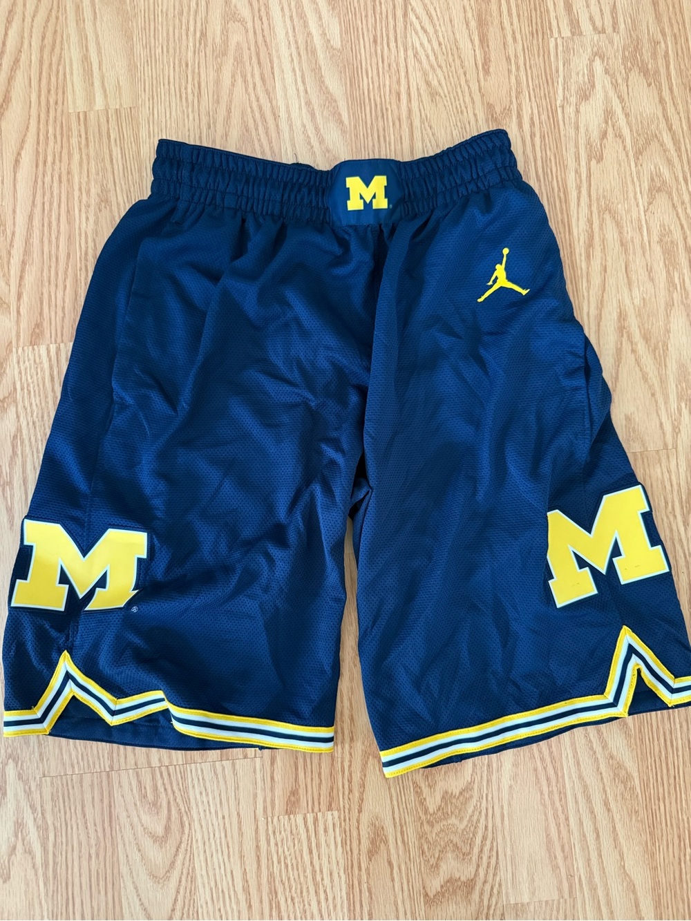 Jordan Men's Navy & Yellow Michigan Basketball Shorts
